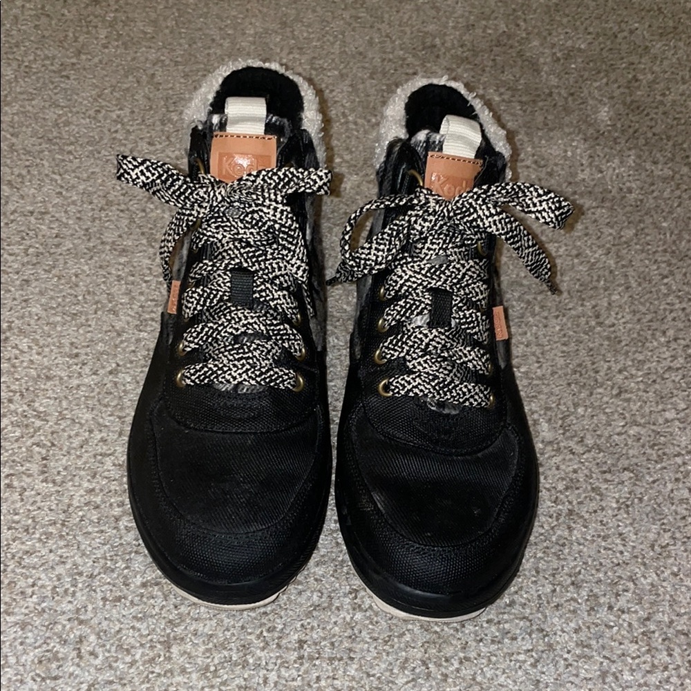 Women's Keds Black Lace-Up Shoes